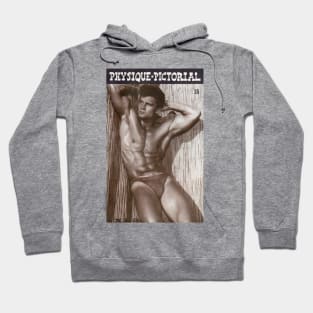 PHYSIQUE PICTORIAL - Vintage Physique Muscle Male Model Magazine Cover Hoodie